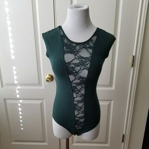 American Apparel Gloria V Lace Bodysuit